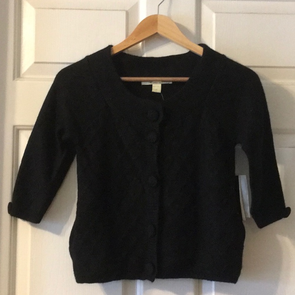 Joe’s Bonham wide necked black cardigan